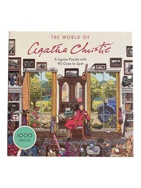 The World of Agatha Christie 1000 Piece Puzzle Complete Literary Mystery